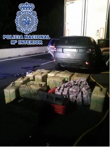 File Under Moronic Bust Of The Day: Hashish found in backpack in car after the driver crashed into the back of a broken down lorry