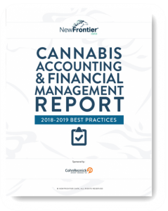 New Frontier Data  Partner With CohnReznick To Publish, "Cannabis Accounting & Financial Management Report 2018-2019 Best Practices