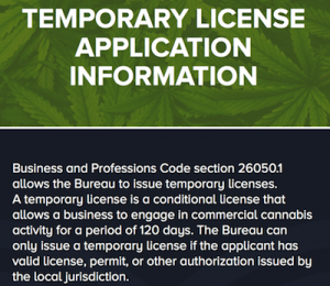 California Senate approves bill to extend temporary cannabis licenses