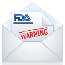 FDA sends warning letter over the pond  to UK CBD company