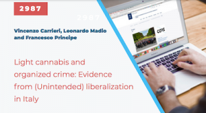 Paper: "Light Cannabis and Organized Crime: Evidence from (Unintended) Liberalization in Italy"