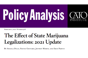 Paper - Cato Institute: The Effect of State Marijuana Legalizations: 2021 Update