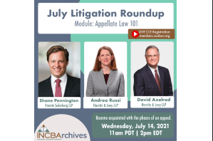 CLE Webinar Appellate Litigation in the Cannabis Industry Wednesday, July 14th, 11 a.m. PDT