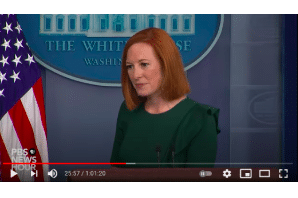 Jen Psaki White House news briefing 15 July 2021 - Schumer Cannabis Bill Comments - Not Positive!