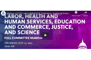 Markup of FY22 Labor-HHS & Ed & Commerce, Justice, & Science Bills (EventID=113908) - Provisions For Medical Cannabis