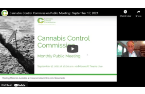 Massachusetts: Cannabis Control Commission Public Meeting | September 17, 2021