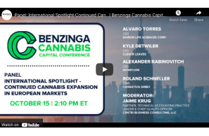 Panel: International Spotlight Cannabis In European Markets | Benzinga Cannabis Capital Conference | October 2021