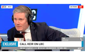 UK Leader Of The Opposition, Sir Keir Starmer,  States Unequivocally On London Call In Radio Show That He Is Against Cannabis Decriminalization