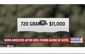 Video - Oklahoma: OK mom arrested after children found alone with massive amount of weed