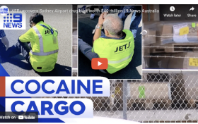 AFP uncovers Qantas Sydney Airport drug bust worth $40 million | 9 News Australia