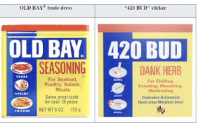 Maryland cannabis-themed company told to stop selling "Old Bay"-like sticker