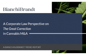 Report: A Corporate Law Perspective on 'THE GREAT CORRECTION' in Cannabis M&A—A Bianchi & Brandt Trend Report