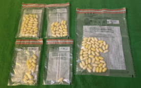 Hong Kong customs arrests US arrival over 1.3kg of cocaine hidden inside body