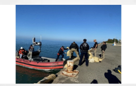 US Coast Guard offloads US$4.5 million in seized cocaine in Caribbean