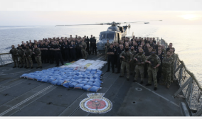 UK's Royal Navy has seized 3.7 tonnes of illegal drugs from traffickers in the Middle East