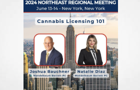 Cannabis Licensing 101" at the 2024 Primerus Northeast Regional Meeting on June 13-14, 2024, in New York, New York!