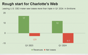 Charlotte's Web Numbers Aren't Looking Too Hot For Q.1 2024