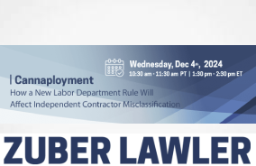 Webinard iscussion on the implications of the new Labor Department rule regarding independent contractor classification.