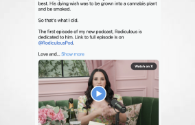 YouTuber Smokes Weed Grown With Her Dad's Ashes To Help Launch Her New Podcast