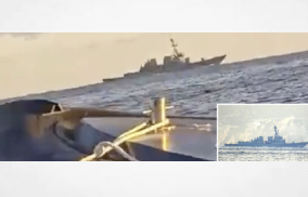 Morocco - Spain Hash Smugglers Film US Warship As It Sails Past Them