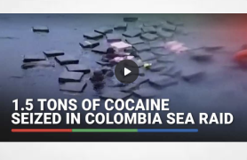 1.5 tons of cocaine seized in Colombia sea raid