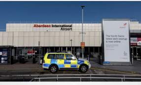 Scotland Aberdeen Airport guards seize £1m cannabis hidden in suitcases