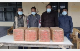 Nepal: Police have arrested four people carrying 50 kilogram cannabis on their heads