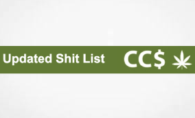 The Latest CC$ Shit List Is Always A Good Read - Unless Of Course You Are On It !