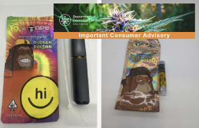 Notification of Voluntary Recall March 25, 2025 The Department of Cannabis  Control (DCC) is issuing this notice of voluntary recall for multiple Ape  vape cartridge and integrated vaporizer products due to labeling
