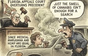 Florida Appeals Court Rules Smell of Cannabis Insufficient to Establish Probable Cause