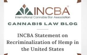 INCBA Statement On Recriminalization of Hemp