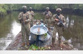 Ecuadorean troops find 35m-long 'narco-sub' hidden in nature reserve