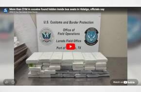 More than $1M in cocaine found hidden inside bus seats in Hidalgo, officials say