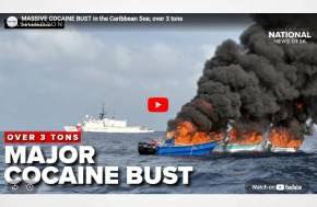 MASSIVE COCAINE BUST in the Caribbean Sea; over 3 tons