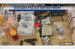 Mother and son arrested for manufacturing marijuana in Dugger