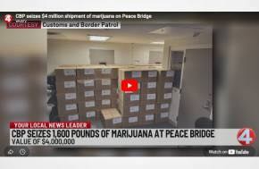CBP seizes $4 million shipment of marijuana on Peace Bridge