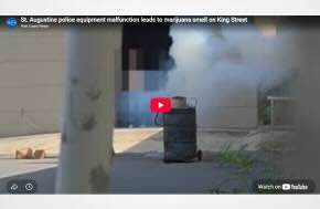 St. Augustine police equipment malfunction leads to marijuana smell on King Street
