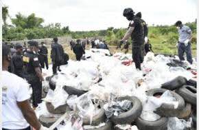 Liberian authorities burn $336 million in cocaine as senior police officials are implicated