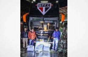 Brazil: FC São Paulo's team bus was allegedly seized by police with 86 kilograms of cannabis on board.